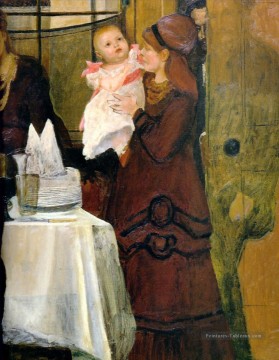 L’écran de la famille Epps romantique Sir Lawrence Alma Tadema Peinture à l'huile